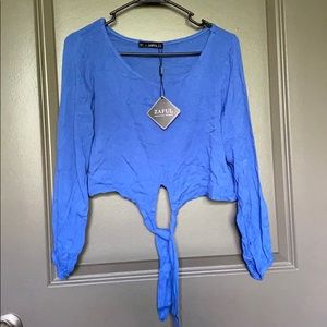 Front Tie Knot Crop Top